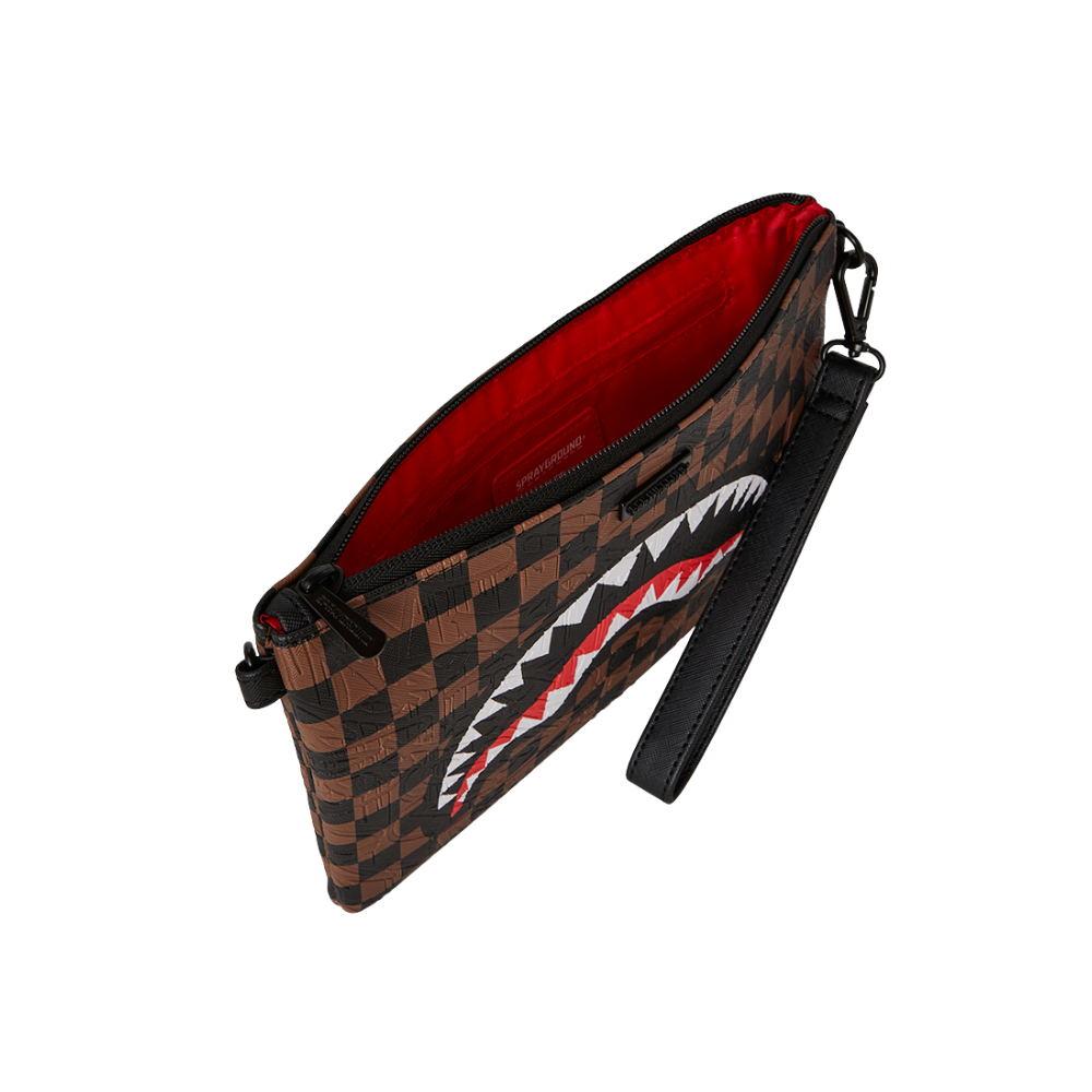 Sprayground Check 2 Emboss Crossover Clutch