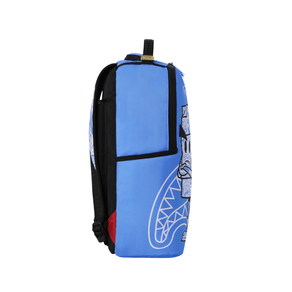 Sprayground Money Boys Color Block Doodle DLXSR Backpack