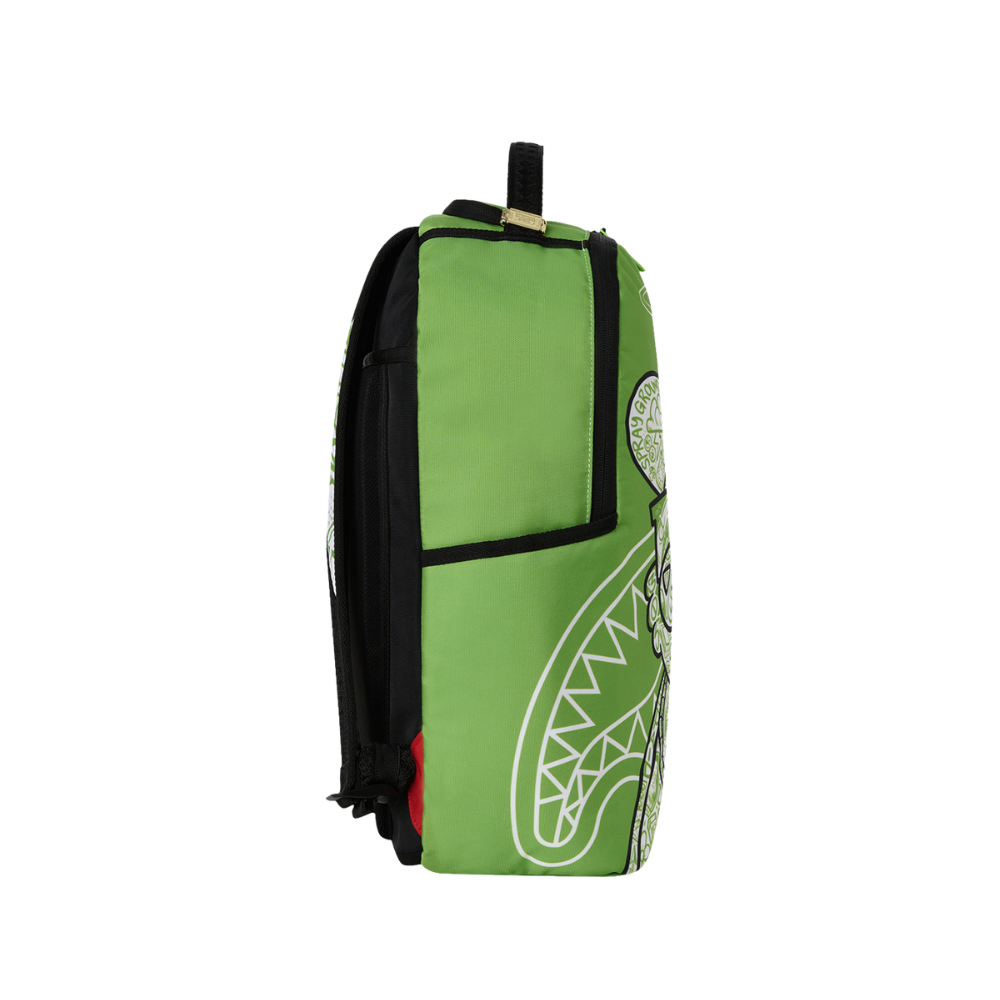 Sprayground Money Bear Color Block Doodle DLXSR Backpack