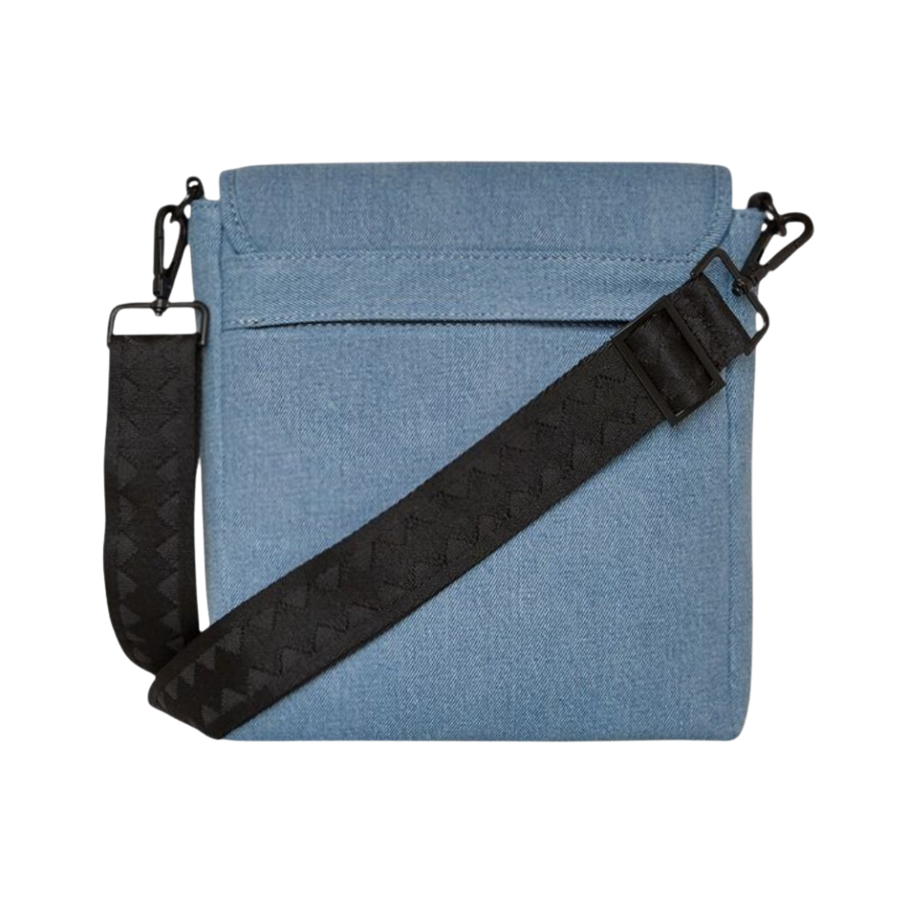 Sprayground Denim Shark Bite Messenger Sling Bag