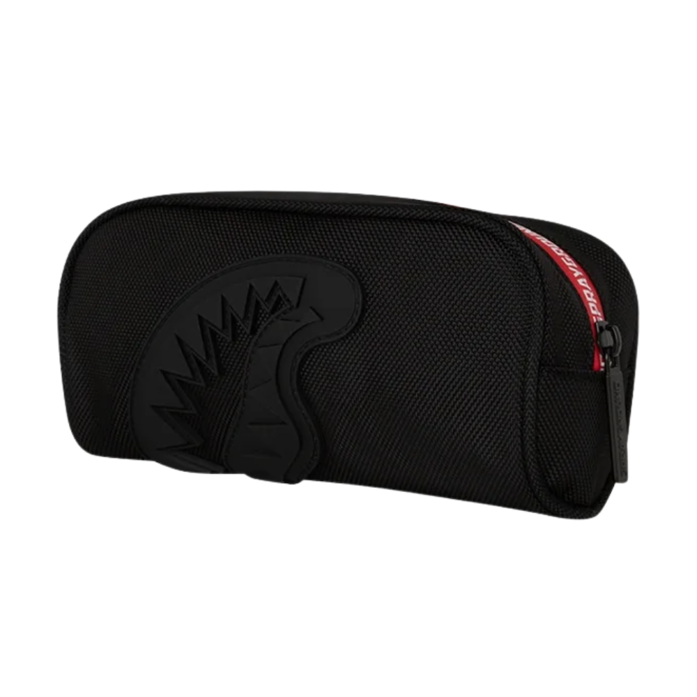 PRINTED ZIPPER SHARK POUCH