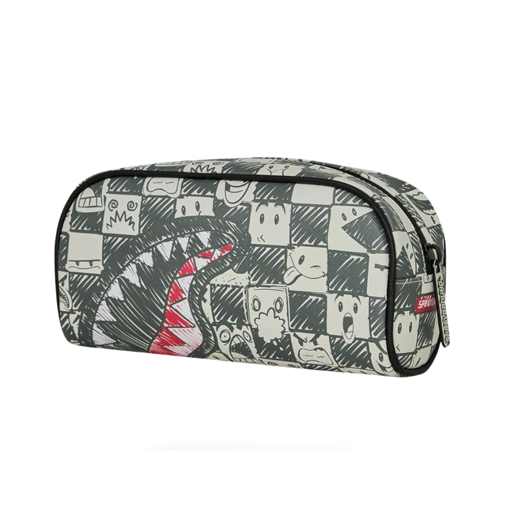 Sprayground Emote Check Pencil Pouch