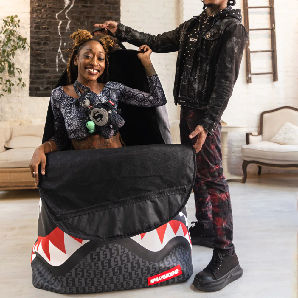 Sprayground Money Check Grey Worlds Biggest Backpack