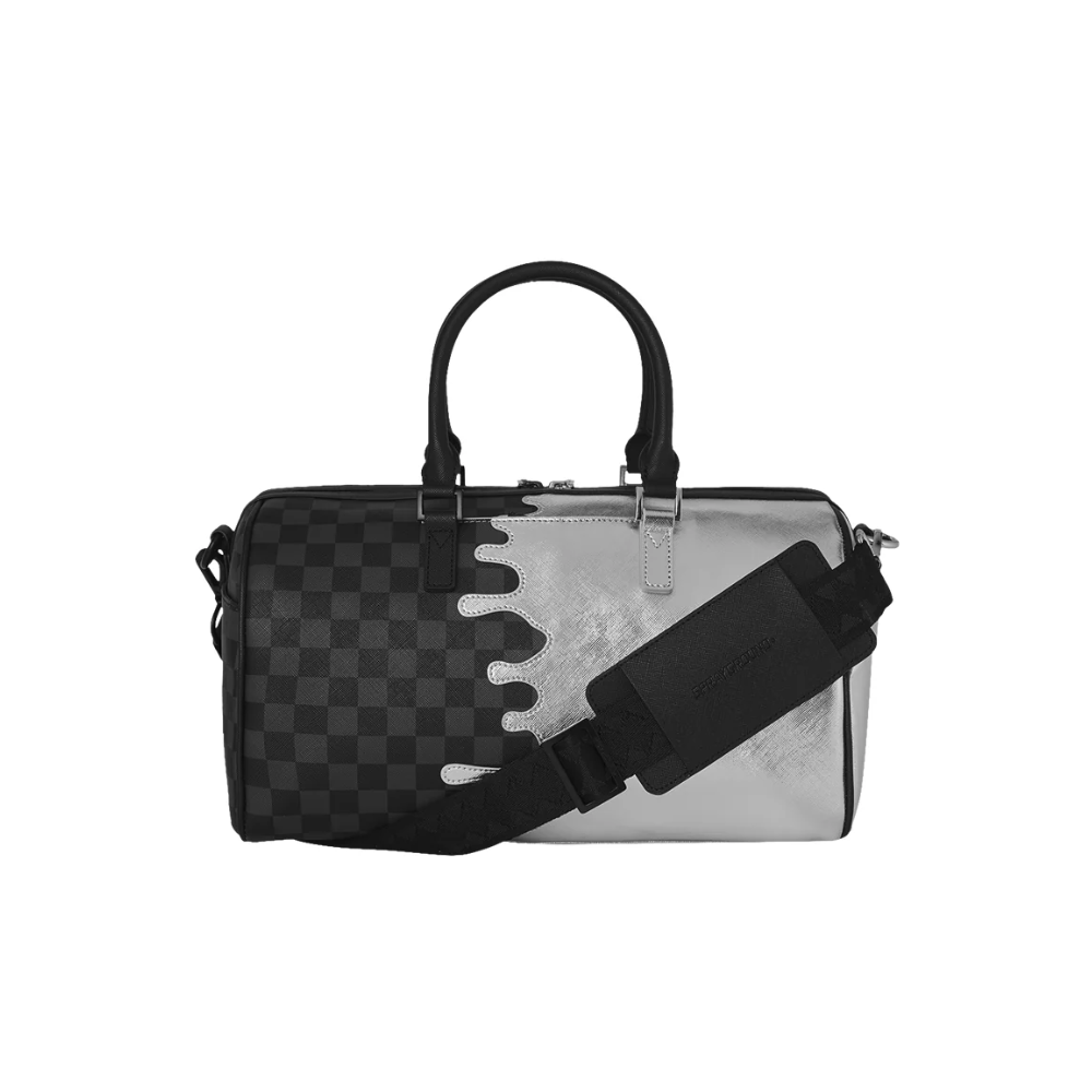 Sprayground Silver Side Drip Mini Duffle