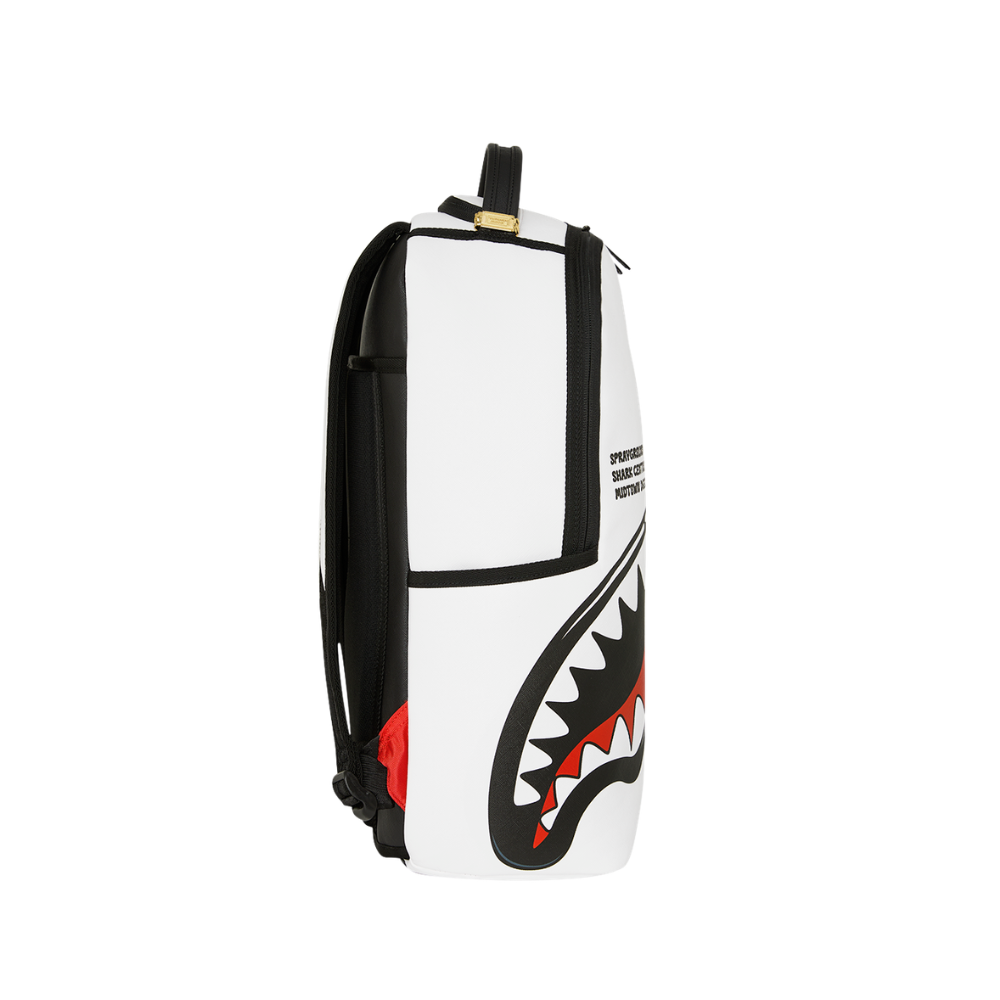 Sprayground Shark Central Bubbly White DLXSV Backpack