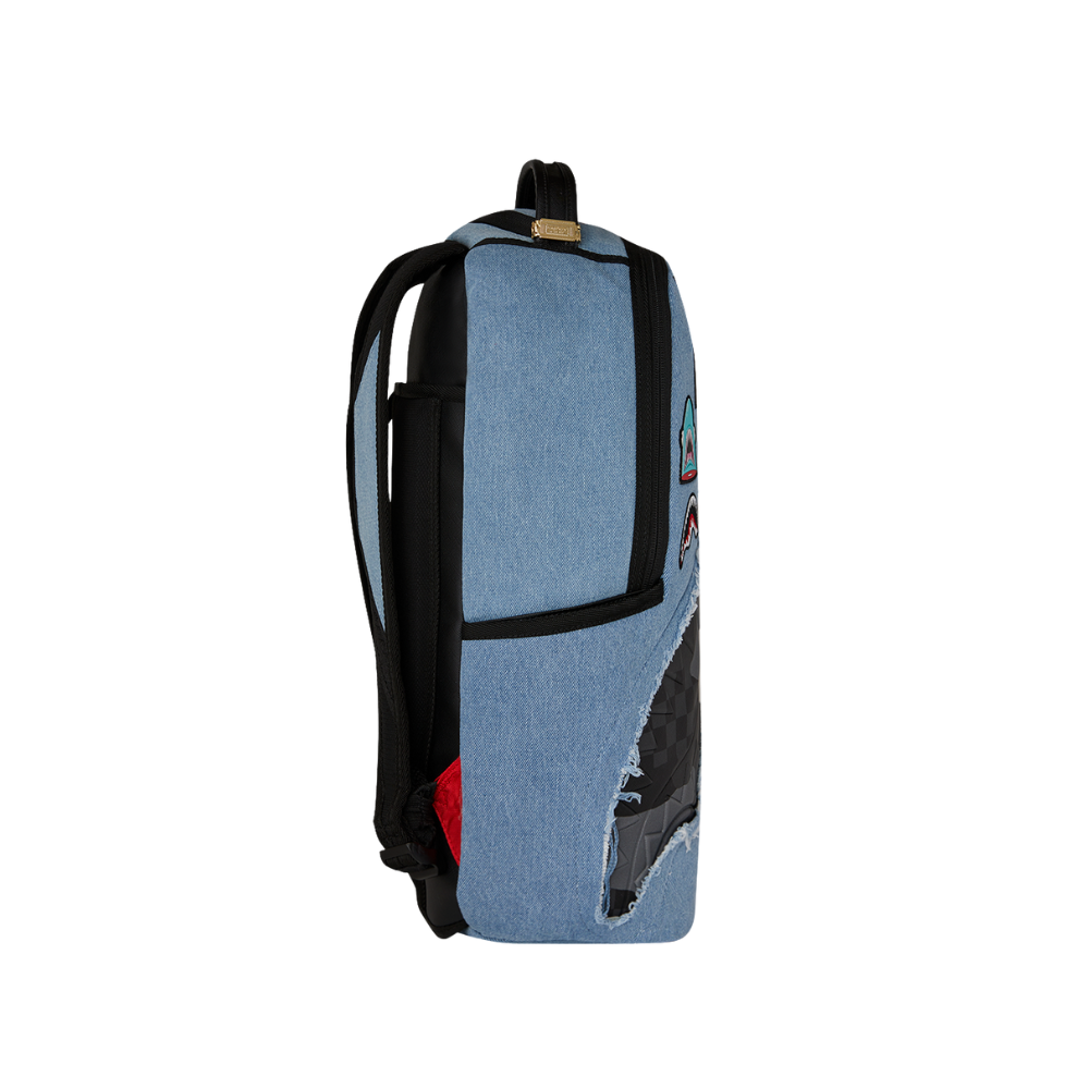 Sprayground Denim Tear 3 AM Patches Backpack