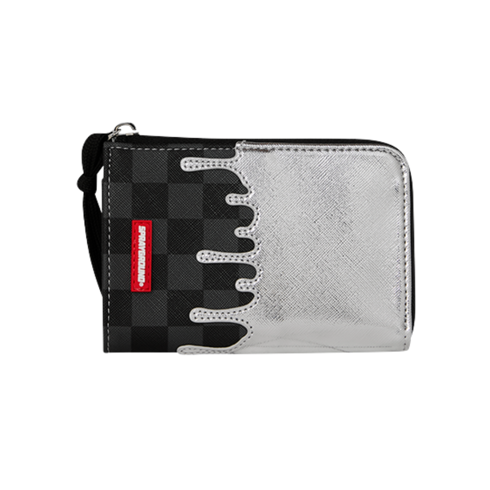 Sprayground Silver Side Drip Wallet
