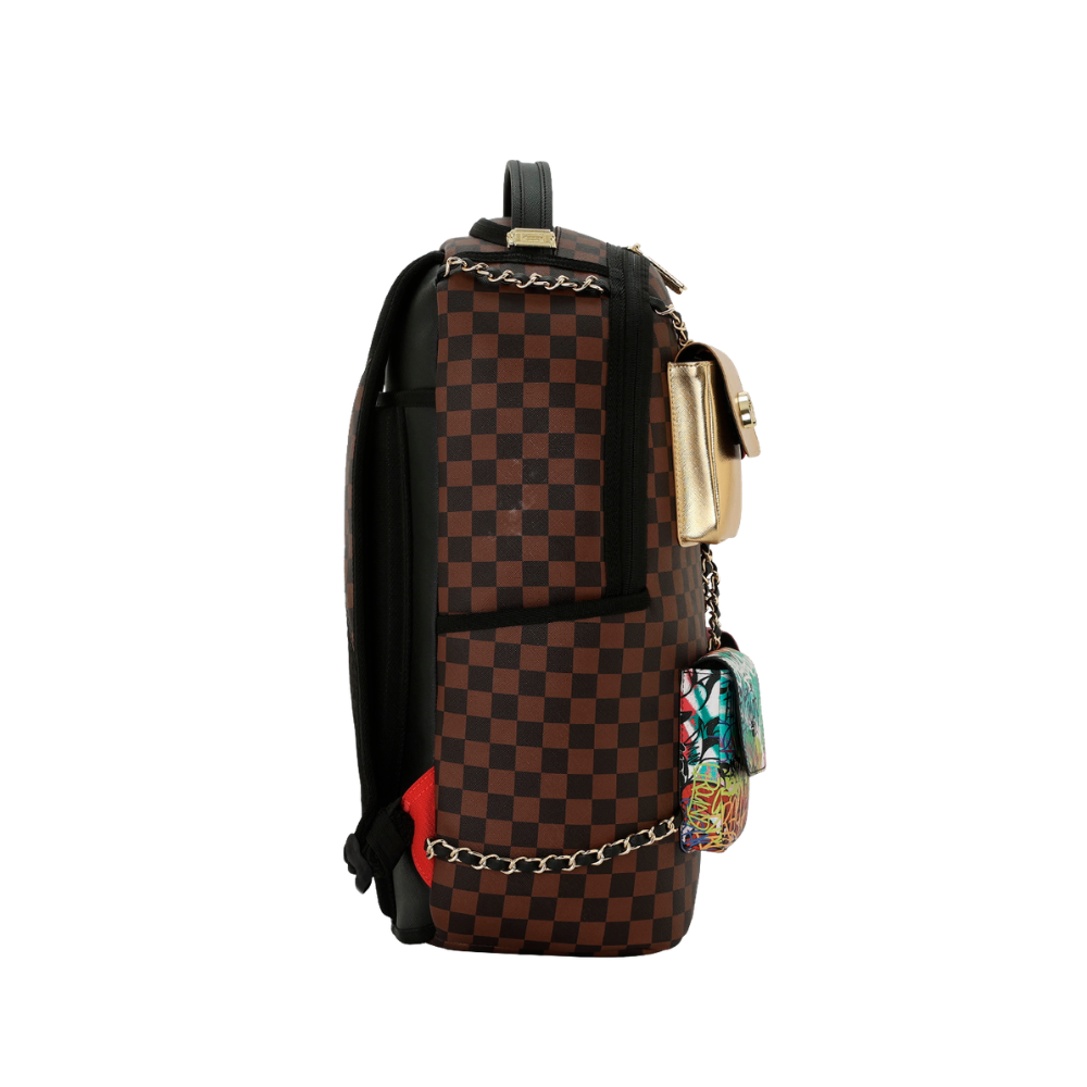Sprayground Hanging Pockets Mix Up DLXSV Backpack