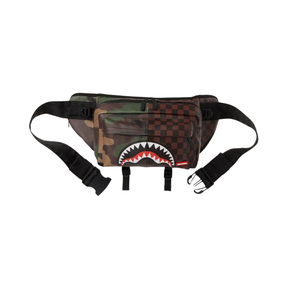 Checks And Camo Split - Double Cargo Crossbody