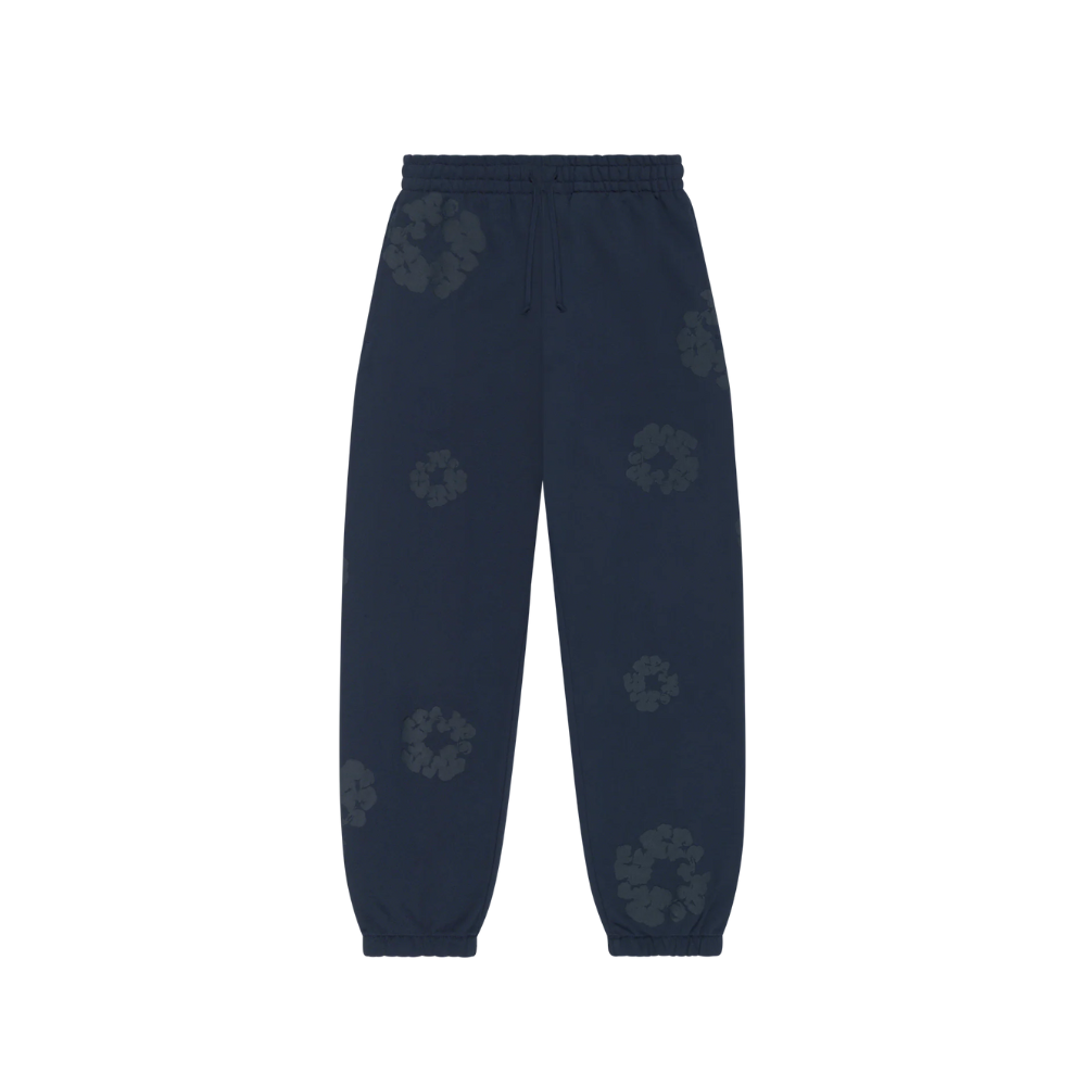 Denim Tears Mono Cotton Wreath Sweatpants Navy