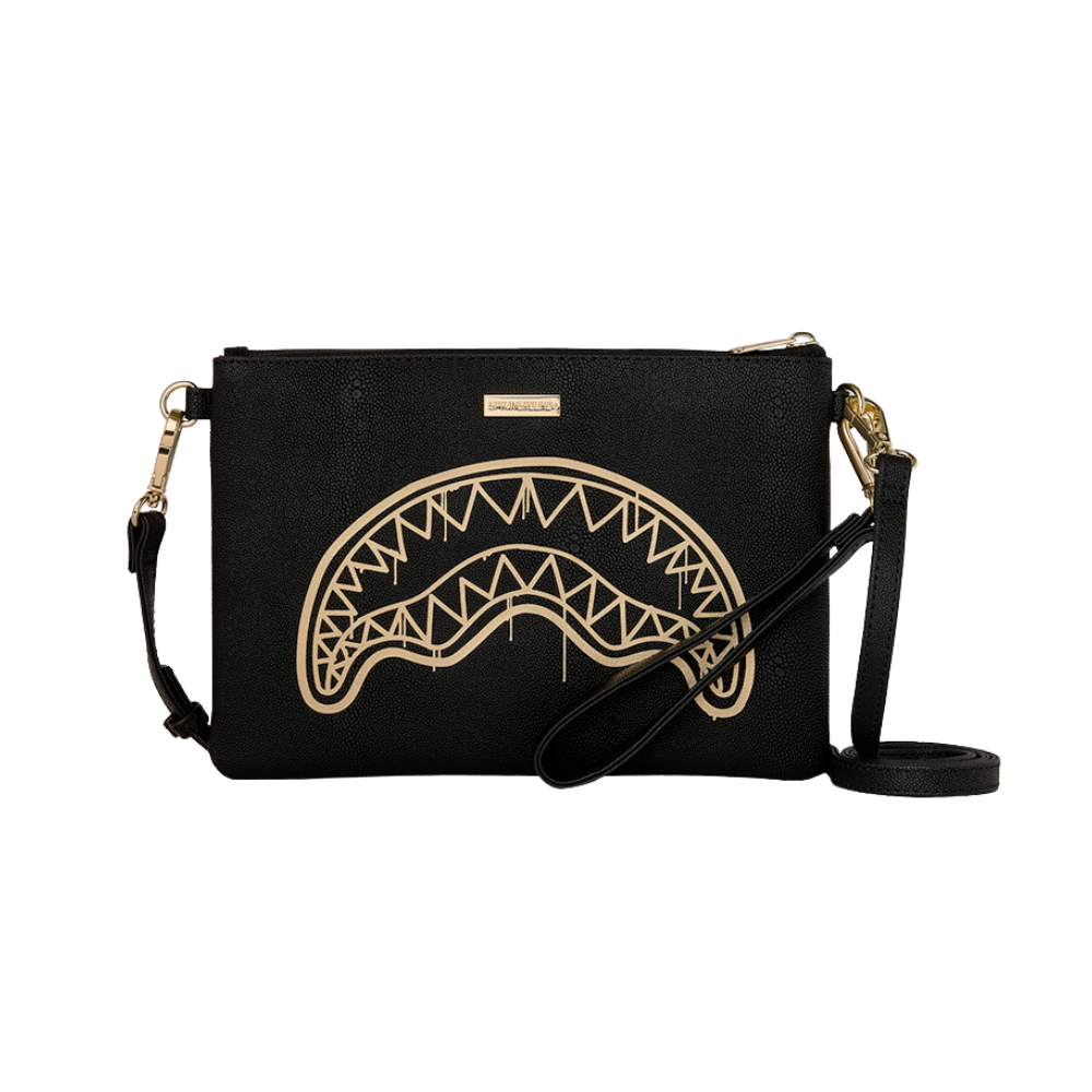 Sprayground That Gold Drap Crossover Clutch