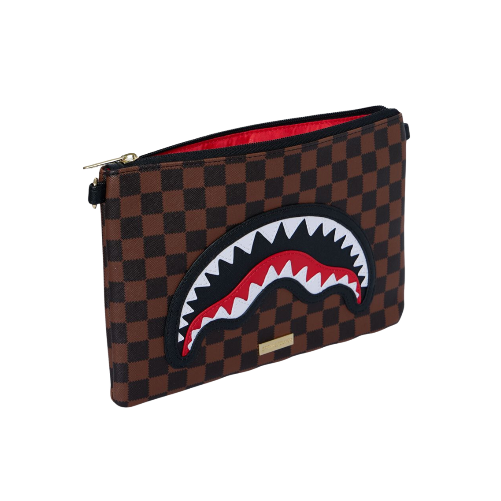 SAWTOOTH SHARKS IN PARIS CROSSOVER CLUTCH