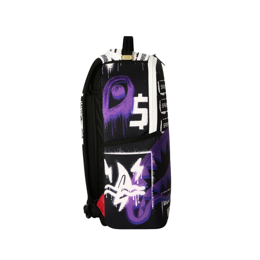 Sprayground Stencil Shark Attack DLXSR Backpack