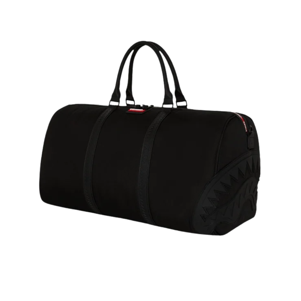 PRINTED ZIPPER SHARK DUFFLE