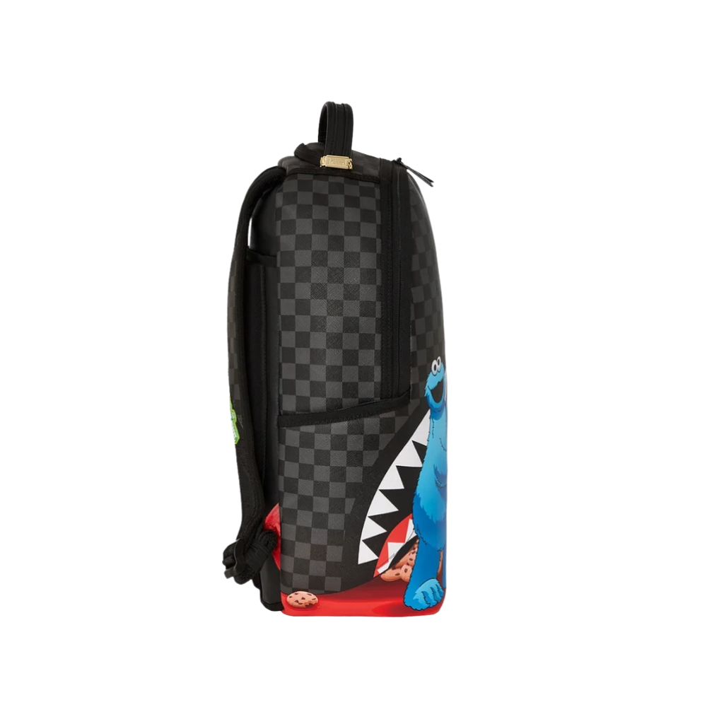 SESAME STREET COOKIE MONSTER SNEAKING A BITE DLXSV BACKPACK