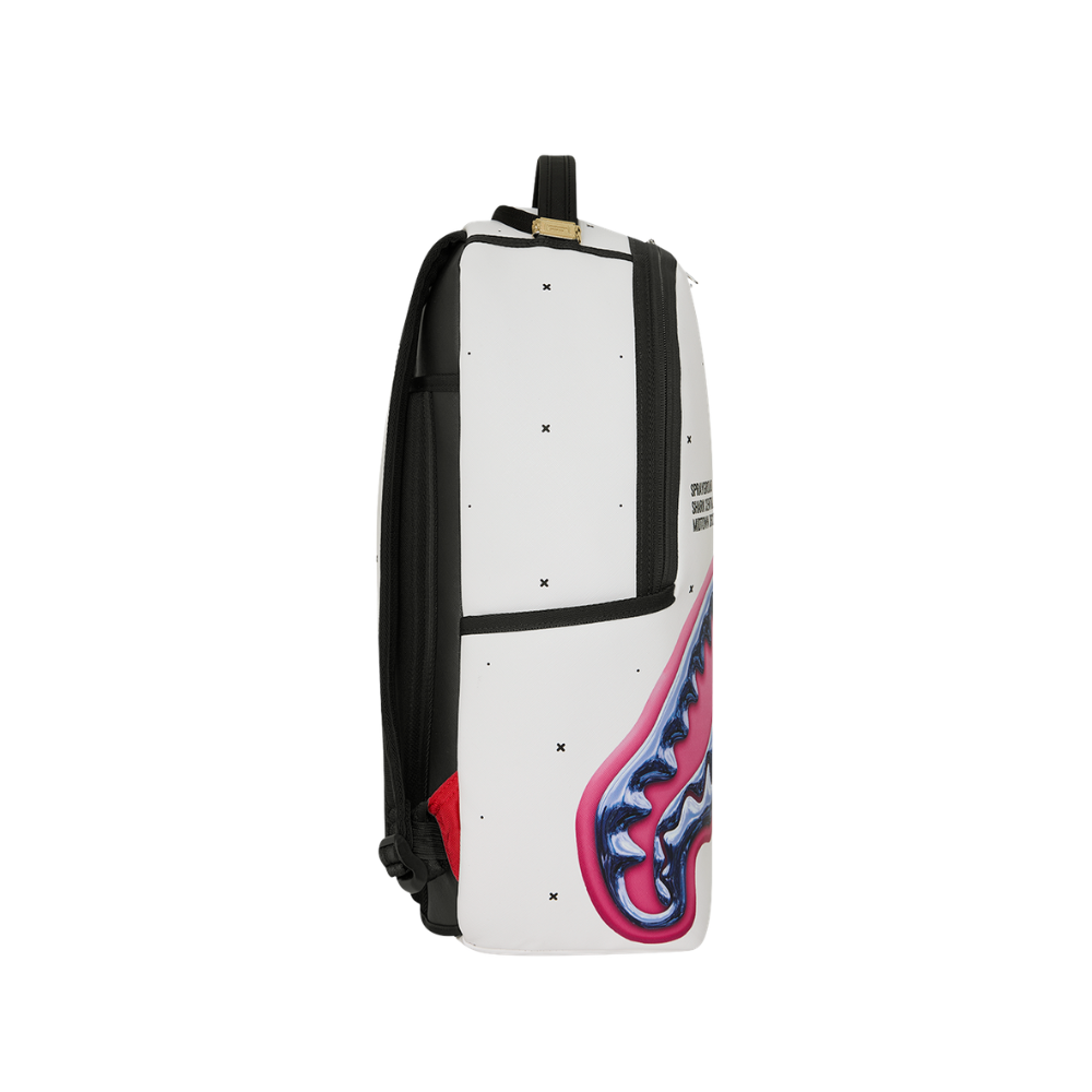 Sprayground Liquid Chrome Shark Central DLXSV Backpack