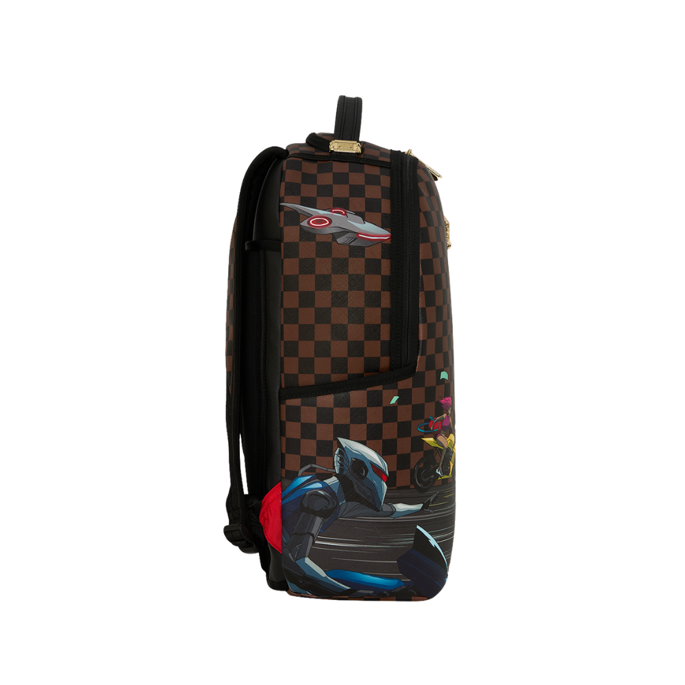 Sprayground 305 Check Motorcycles DLXSR Backpack