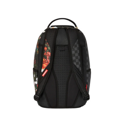 SPLIT PINK FLORAL CHECK DLXSV BACKPACK