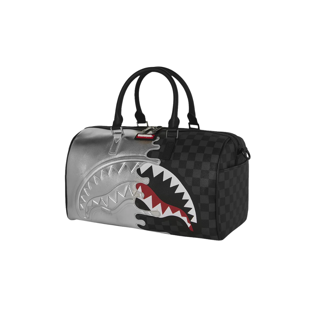 Sprayground Silver Side Drip Mini Duffle