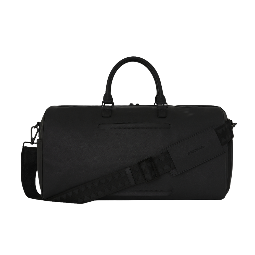 Sprayground Blacked Out Embossed Gold Tooth Duffle