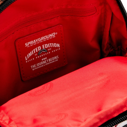 Sprayground Sawtooth Sharks in Paris sling backpack