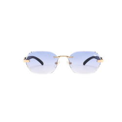 Diamond Cut Willow Blue | Black
