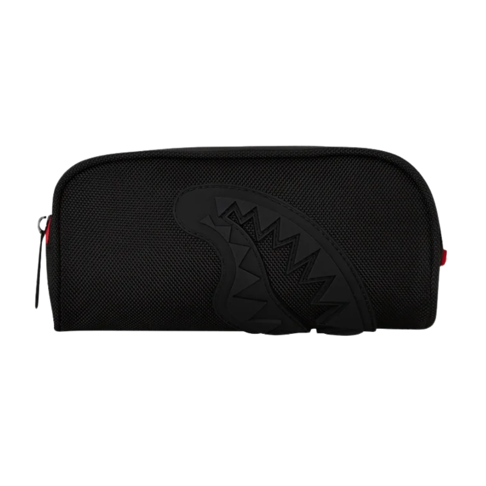 PRINTED ZIPPER SHARK POUCH