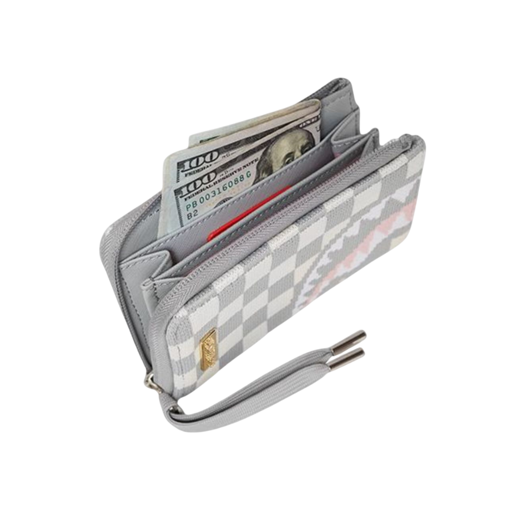 KNIT SHARKS IN PARIS IN CREAM WALLET