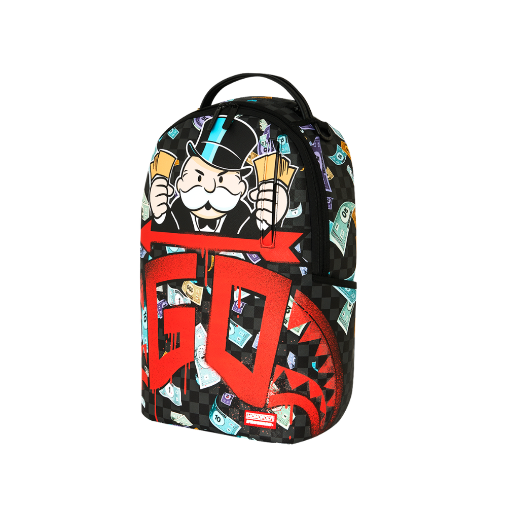Sprayground Monopoly Go Sharkmouth Stencil DLXSV Backpack