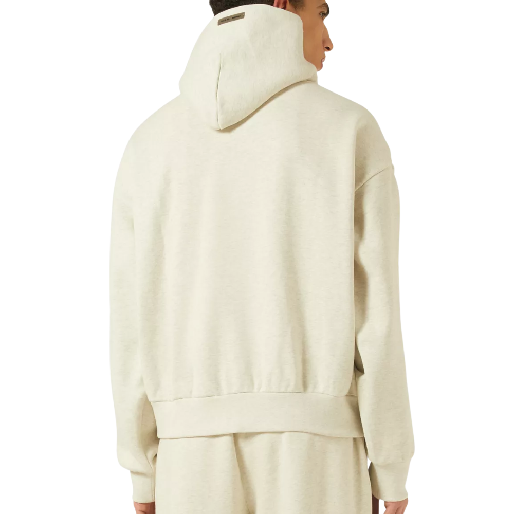 Fear of God Essentials Embossed Essentials Classic Hoodie in Fleece White/Grey