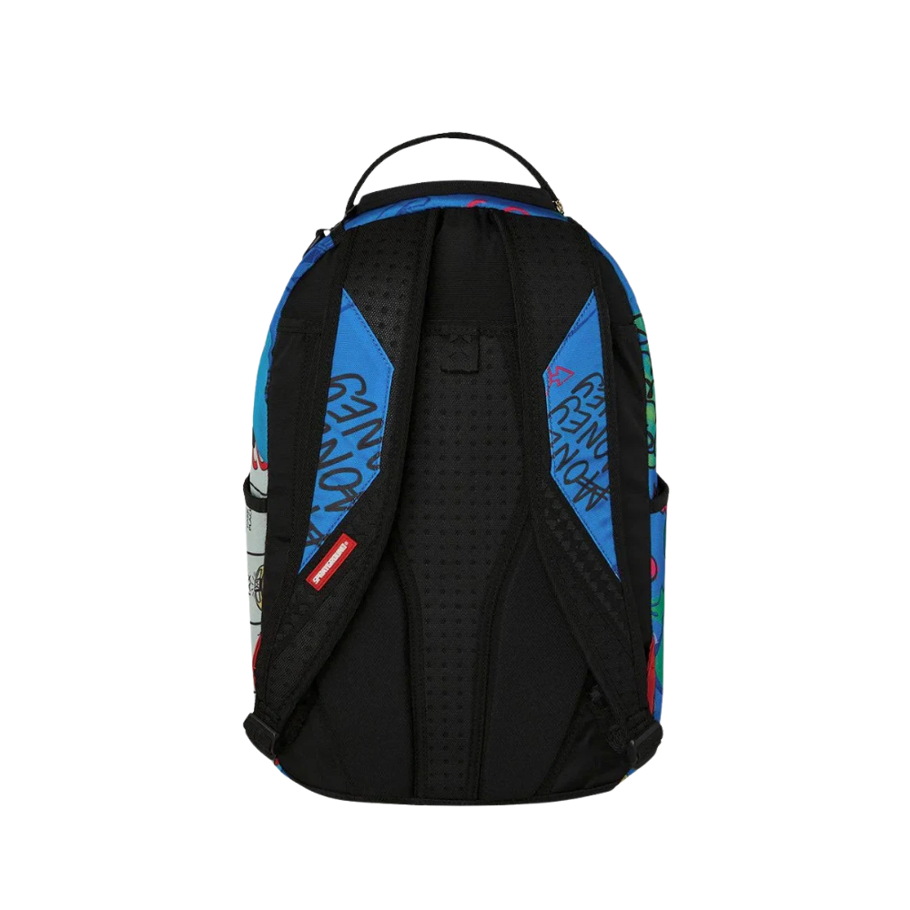 Sprayground Monopoly Blue Tear Through DLXSR Backpack