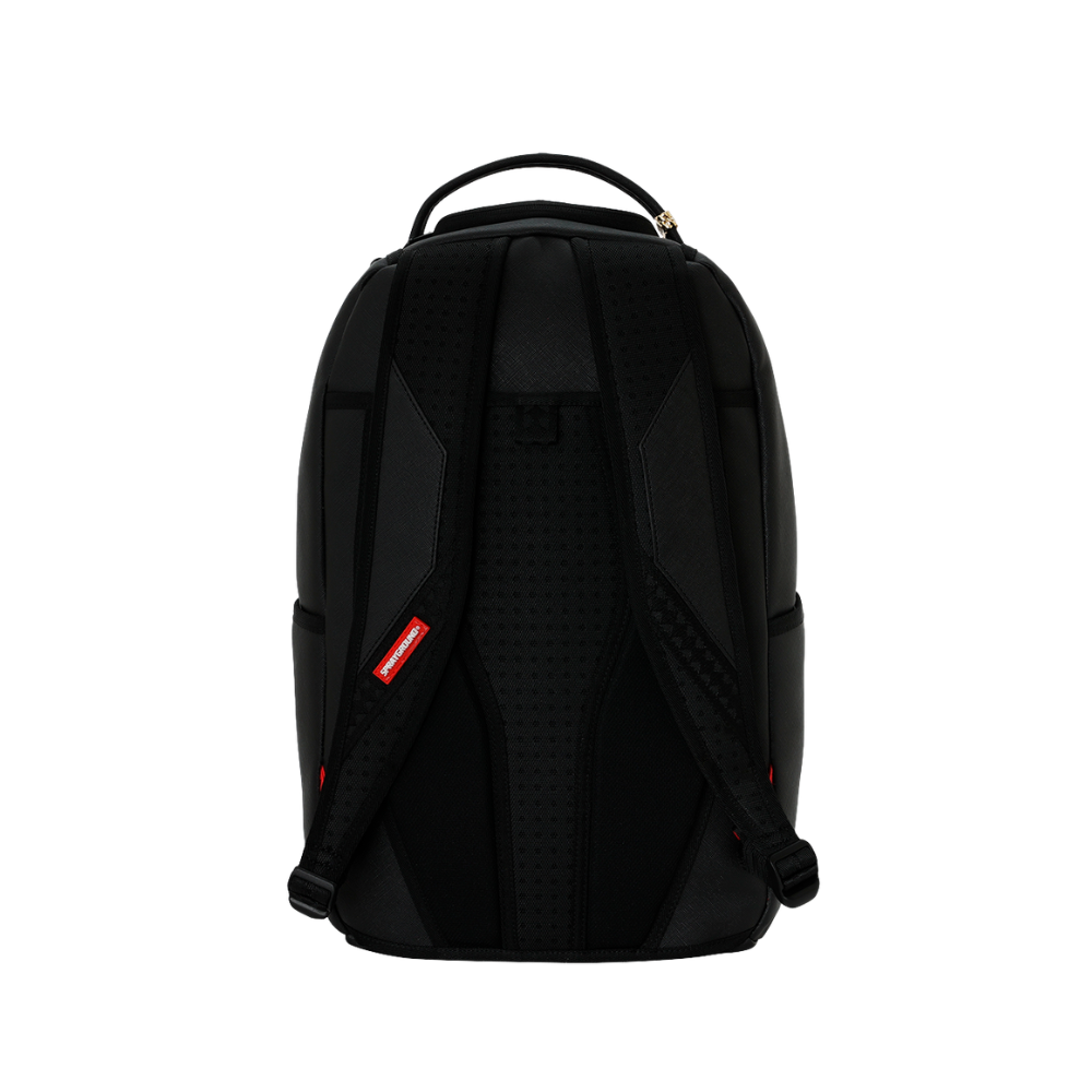 Sprayground Shark Central Black Embroidered Shark DLXSV Backpack