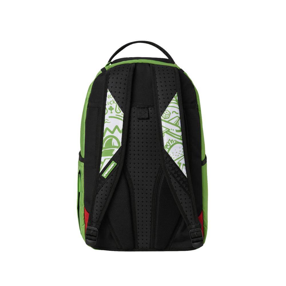 Sprayground Money Bear Color Block Doodle DLXSR Backpack