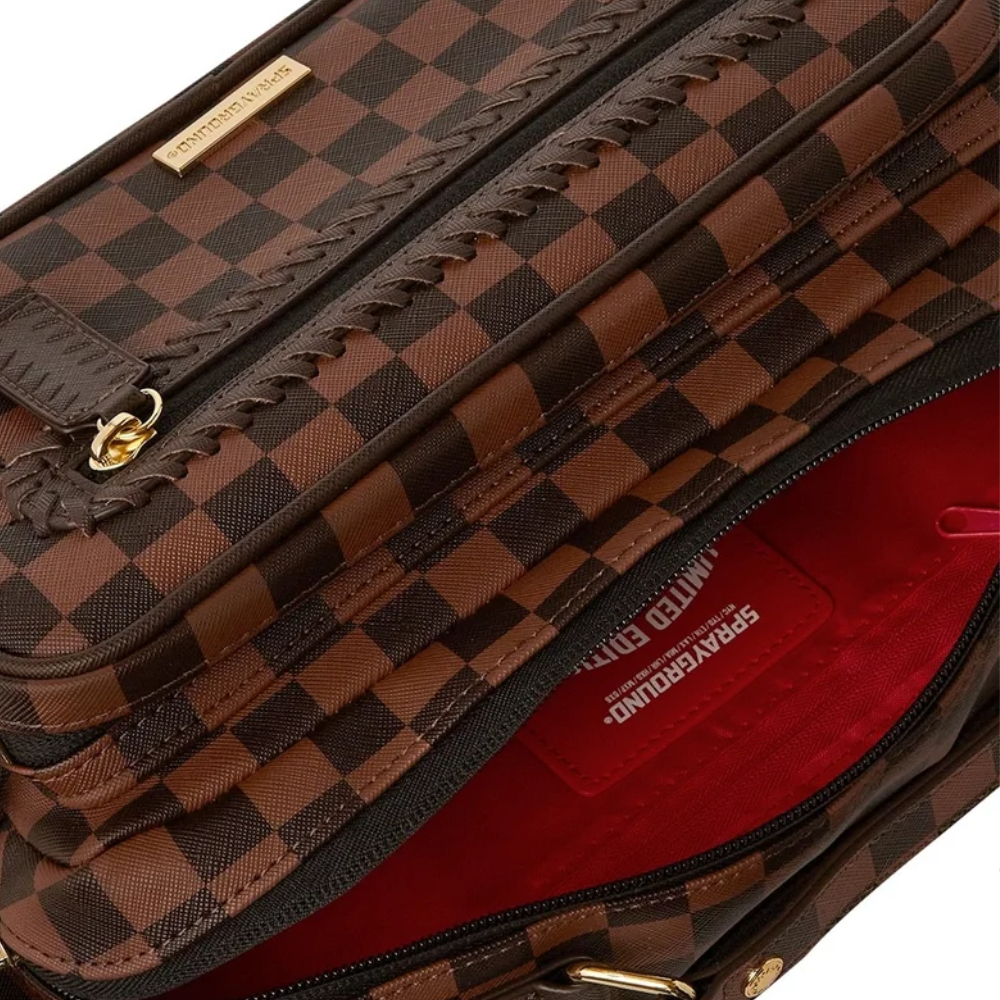 CORE EMBOSSED CHECK CARGO CROSS-BODY