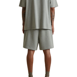 Fear of God ESSENTIALS Concrete Heather Soccer Fleece Sweat Shorts
