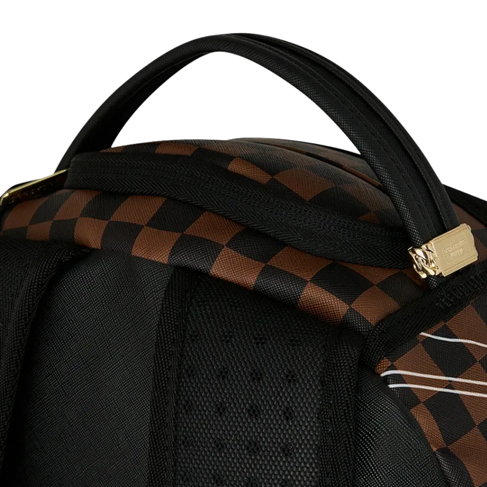 Sprayground Kung Fu Panda Po Checker Karate Kick DLXSV Backpack