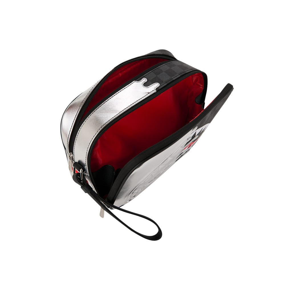 Sprayground Silver Side Drip Toiletry Brick