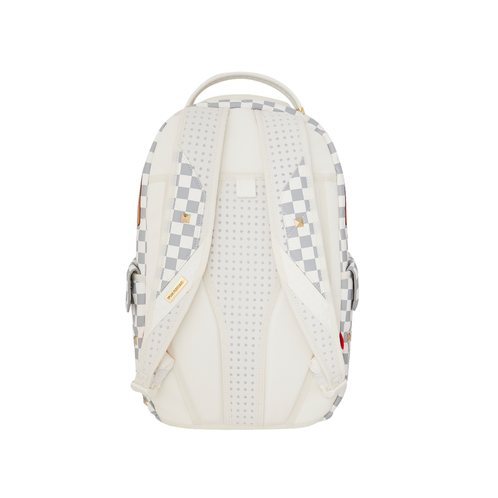Sprayground Cream Henny Quilt Puff Backpack