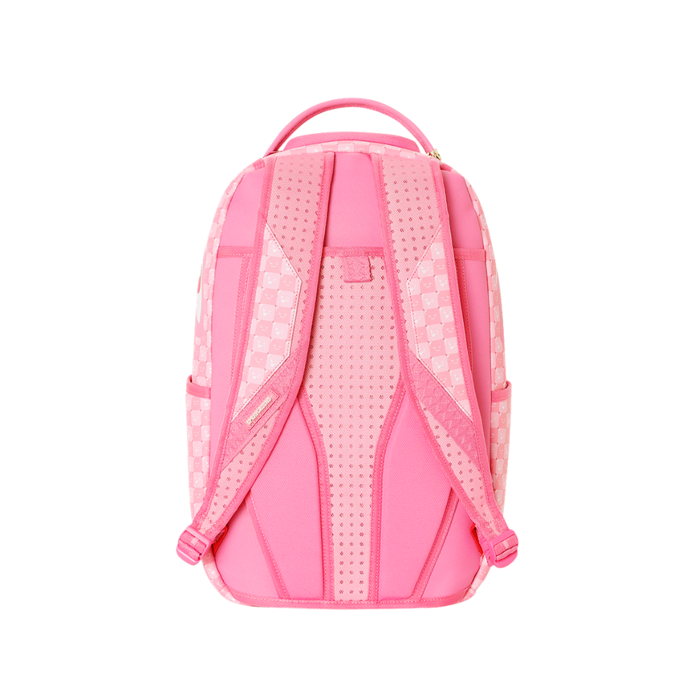 Sprayground Pink New Check Faces DLXSV Backpack