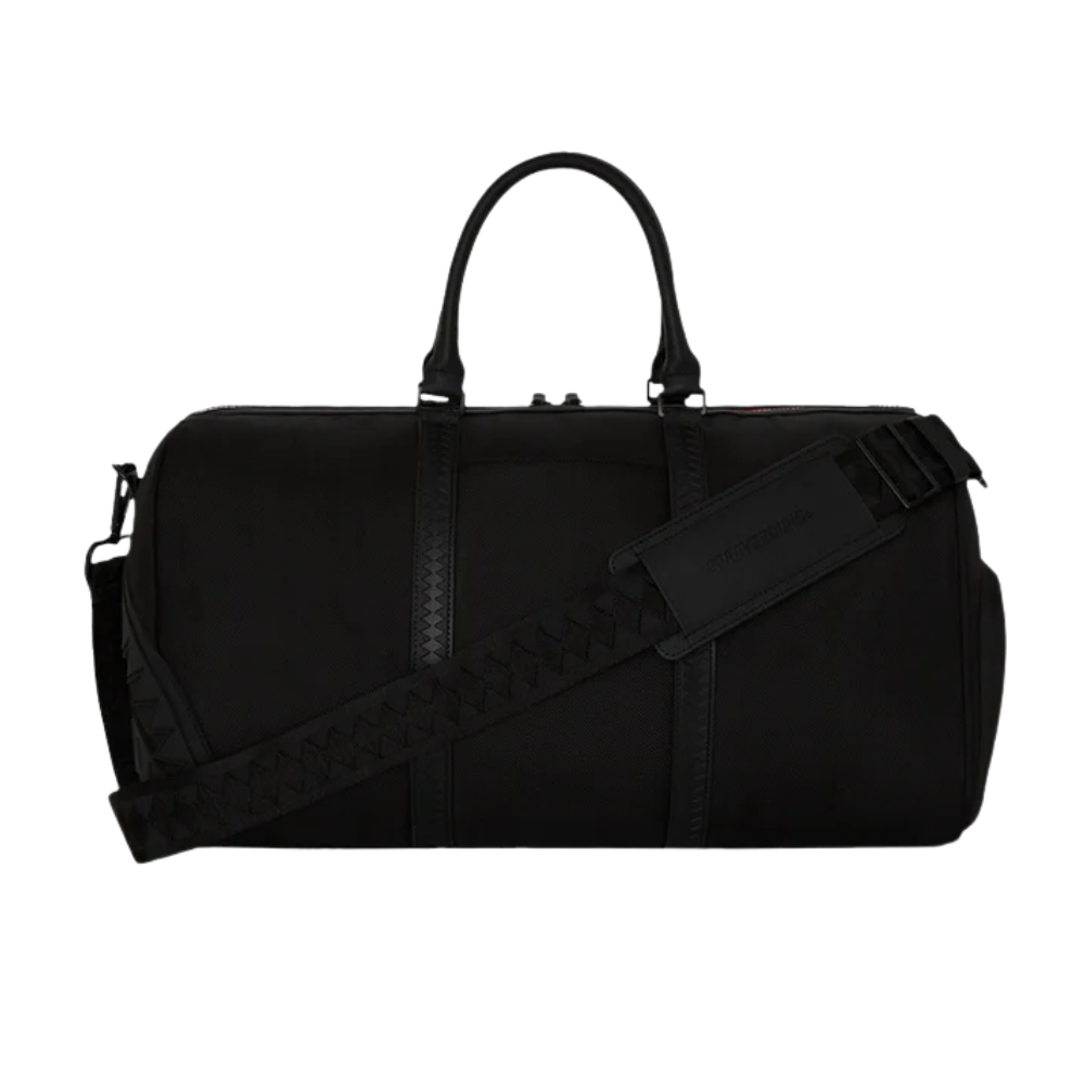 PRINTED ZIPPER SHARK DUFFLE