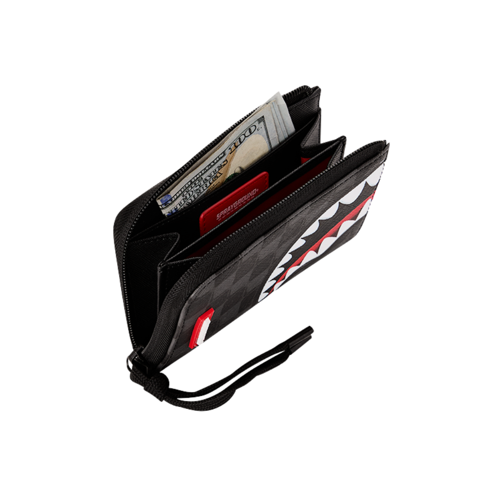 Sprayground Sharks In Paris Balloon Black Wallet