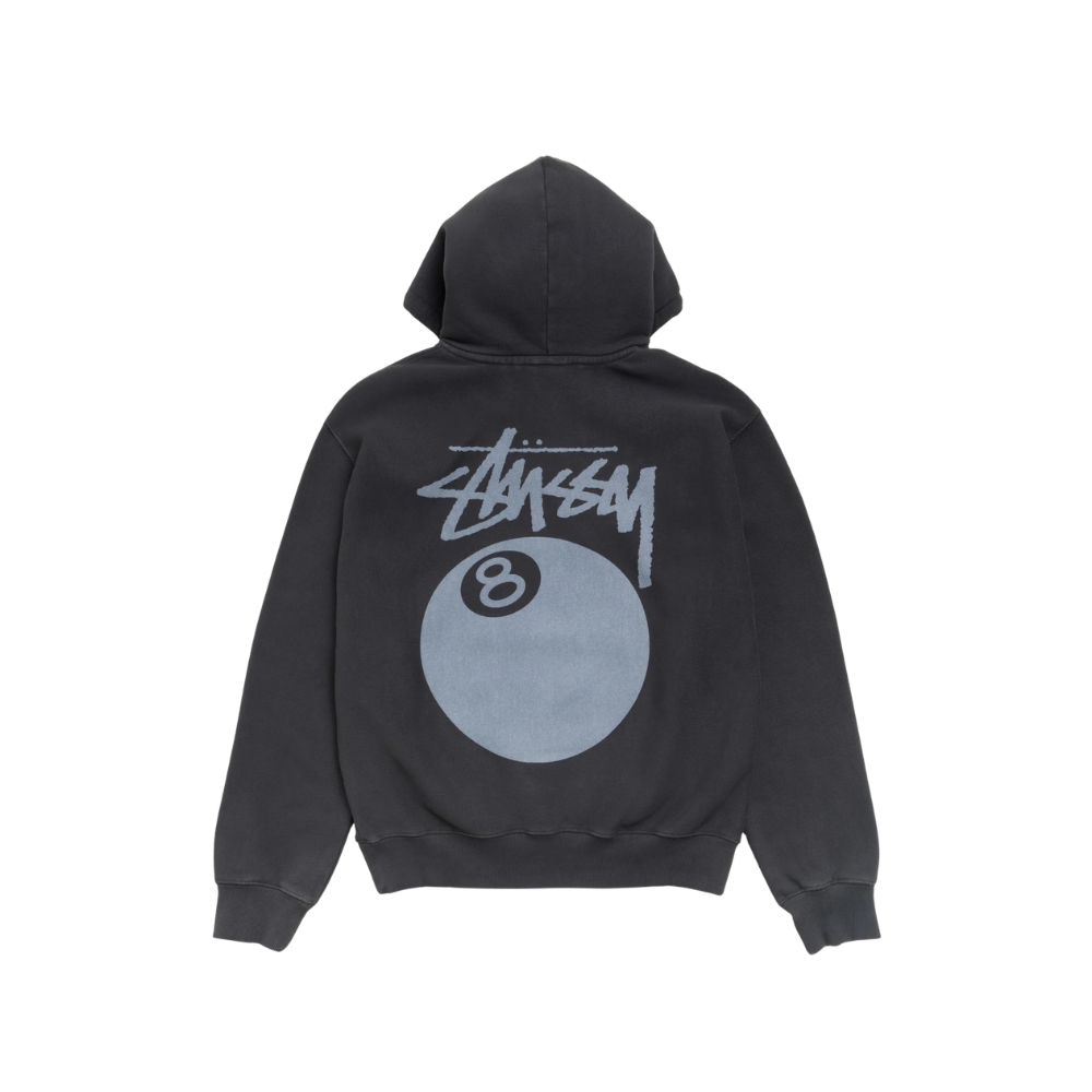 STÜSSY 8 BALL HOODIE GARMENT DYED