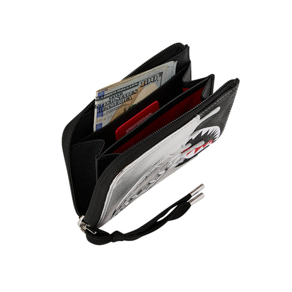 Sprayground Silver Side Drip Wallet