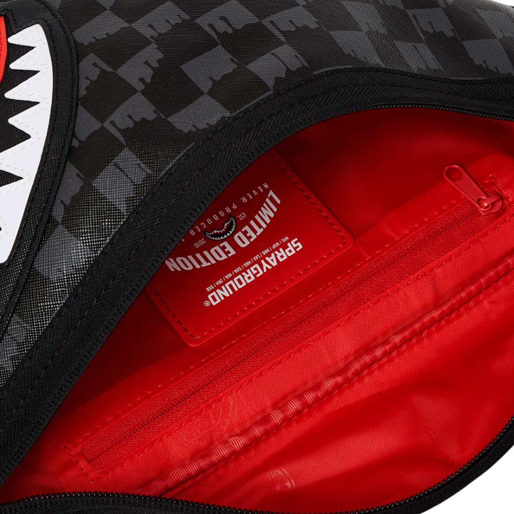 Sprayground Drip Check Shark Crossbody Bag