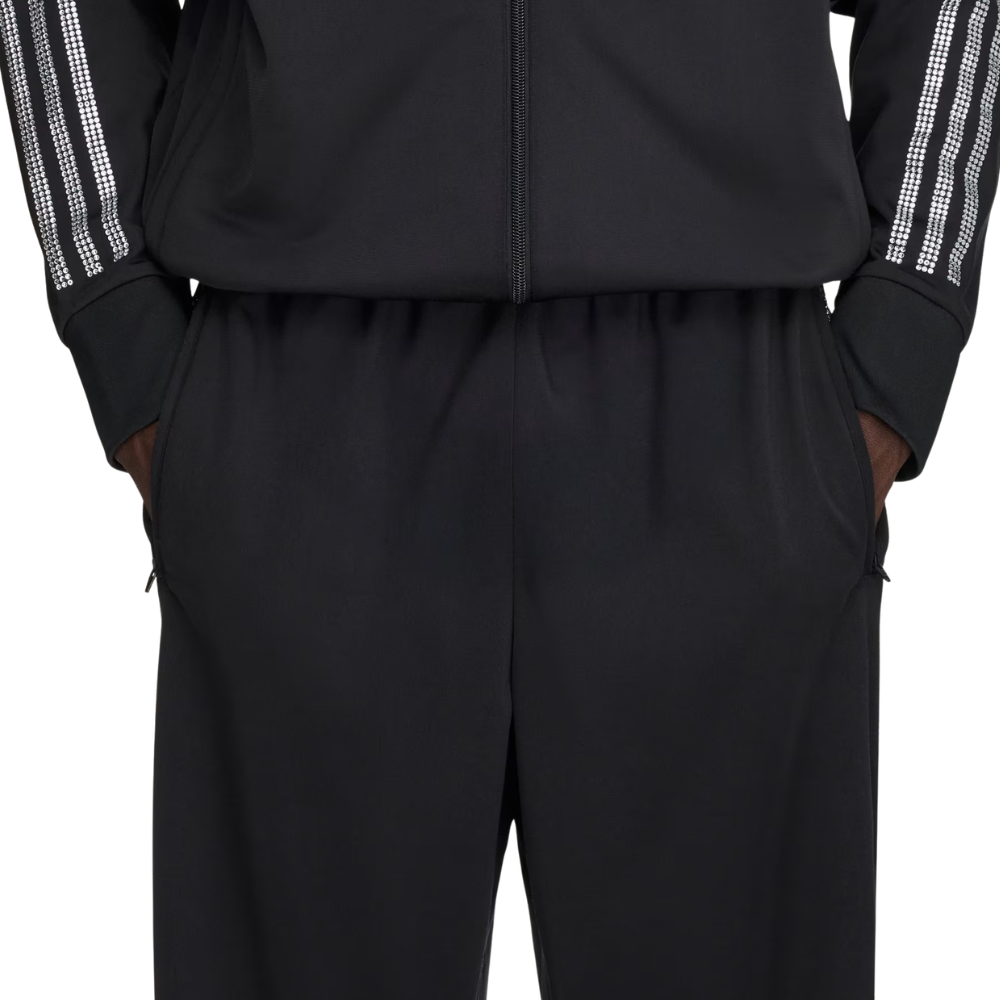 Sp5der Rhinestone track pant black
