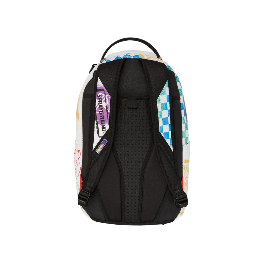 SHARK CENTRAL STENCILS WHITE DLXSV BACKPACK