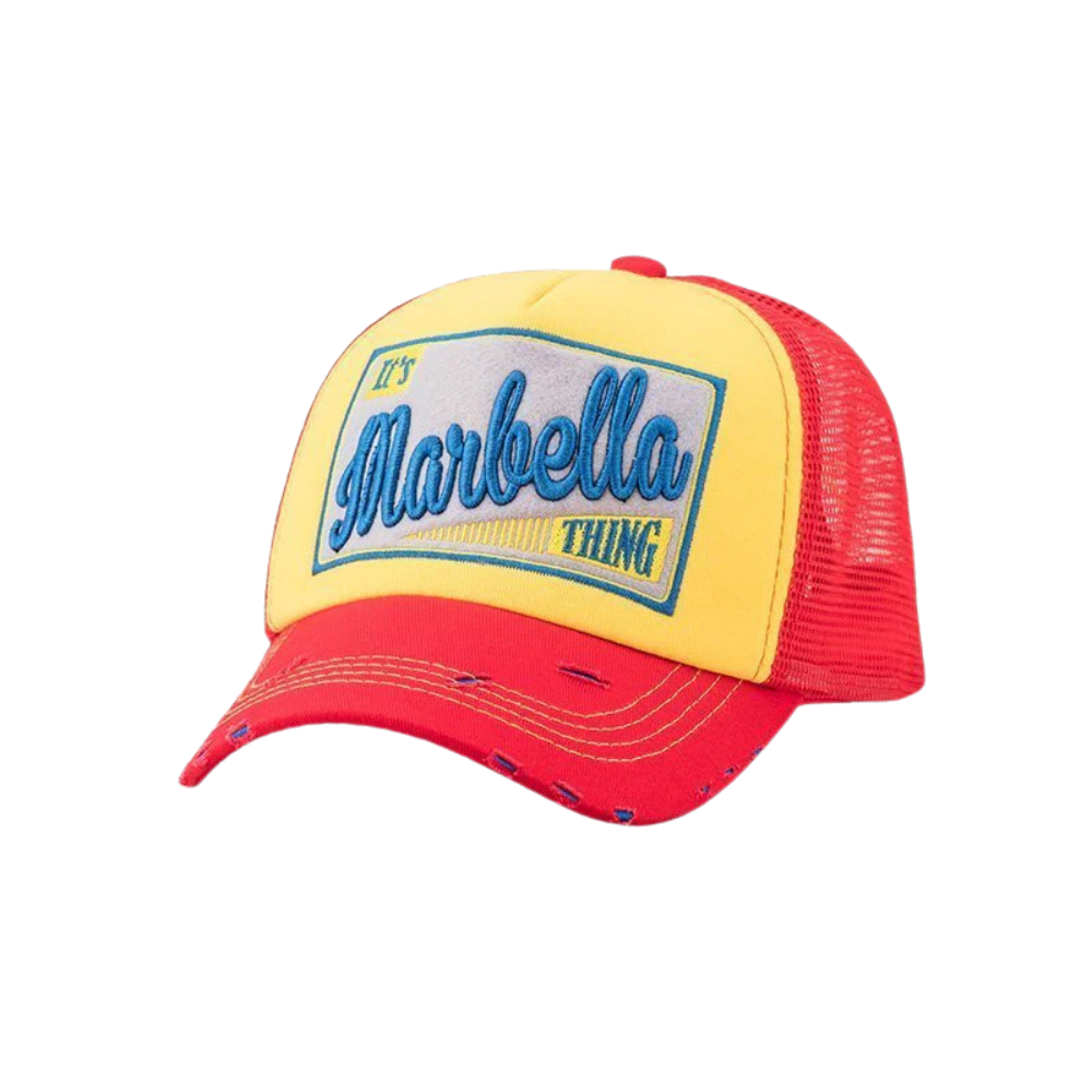 Marbella Red/Yellow/Red Cap