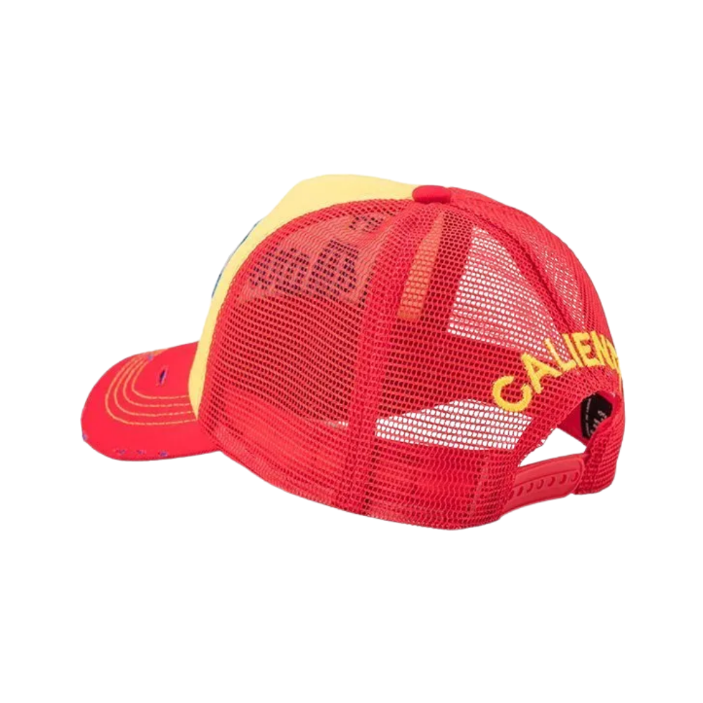 Marbella Red/Yellow/Red Cap
