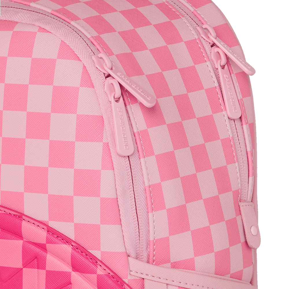 Sprayground Pink Sharks In Paris Patch Savage Backpack
