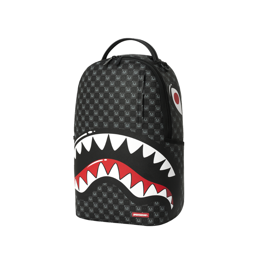Sprayground Sharks In Paris WTF Bubbly Black Check DLXSV Backpack